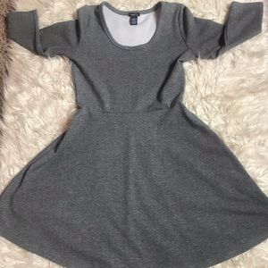 Rue21 Long Sleeve Gray Dress